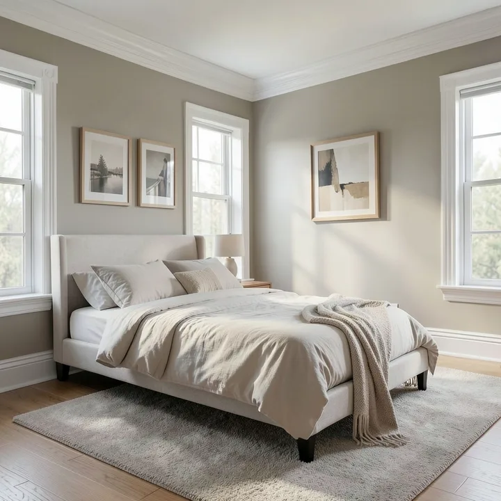 Illustrative bedroom visual concept preview